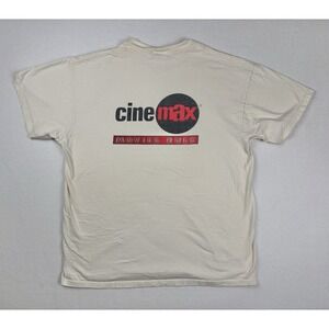 Vintage 90s Cinemax Movies Rule‎ Promo T-Shirt XL Movie TV Network Distressed